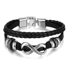 Load image into Gallery viewer, Vintage Leaf Feather Multilayer Leather Bracelet Men Fashion Braided Handmade Star Rope Wrap Bracelets & Bangles Male Gifts Jewe
