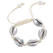 Load image into Gallery viewer, Women Shell Ankle Bracelet Natural Seashell Bracelet Jewelry Charm Barefoot Beach with Ankle strap Summer Bohemian Accessories