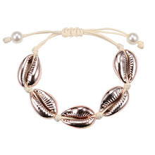 Load image into Gallery viewer, Women Shell Ankle Bracelet Natural Seashell Bracelet Jewelry Charm Barefoot Beach with Ankle strap Summer Bohemian Accessories