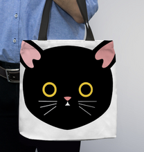 Load image into Gallery viewer, Cat  I Just Freaking Love Cats Basketweave Tote Bag
