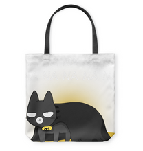 Load image into Gallery viewer, I Am Batcat Cat Basketweave Tote Bag
