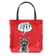 Load image into Gallery viewer, Black Cat Ake Basketweave Tote Bag
