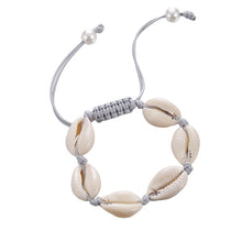 Load image into Gallery viewer, Women Shell Ankle Bracelet Natural Seashell Bracelet Jewelry Charm Barefoot Beach with Ankle strap Summer Bohemian Accessories
