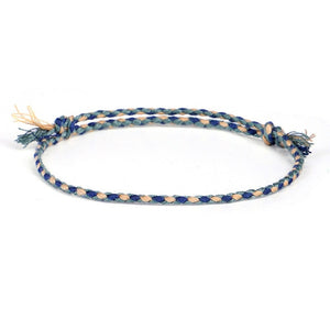 Handmade National style Color Cotton Rope Bracelet Tibetan Buddhist Lucky Charm Tibetan Thread Bracelets & Bangles For Women Men