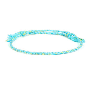 Handmade National style Color Cotton Rope Bracelet Tibetan Buddhist Lucky Charm Tibetan Thread Bracelets & Bangles For Women Men