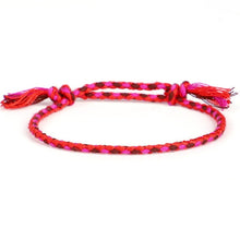 Load image into Gallery viewer, Handmade National style Color Cotton Rope Bracelet Tibetan Buddhist Lucky Charm Tibetan Thread Bracelets &amp; Bangles For Women Men
