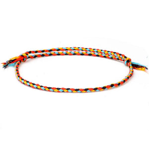 Handmade National style Color Cotton Rope Bracelet Tibetan Buddhist Lucky Charm Tibetan Thread Bracelets & Bangles For Women Men